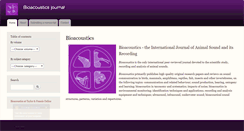 Desktop Screenshot of bioacoustics.info