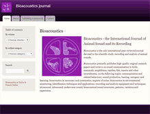 Tablet Screenshot of bioacoustics.info